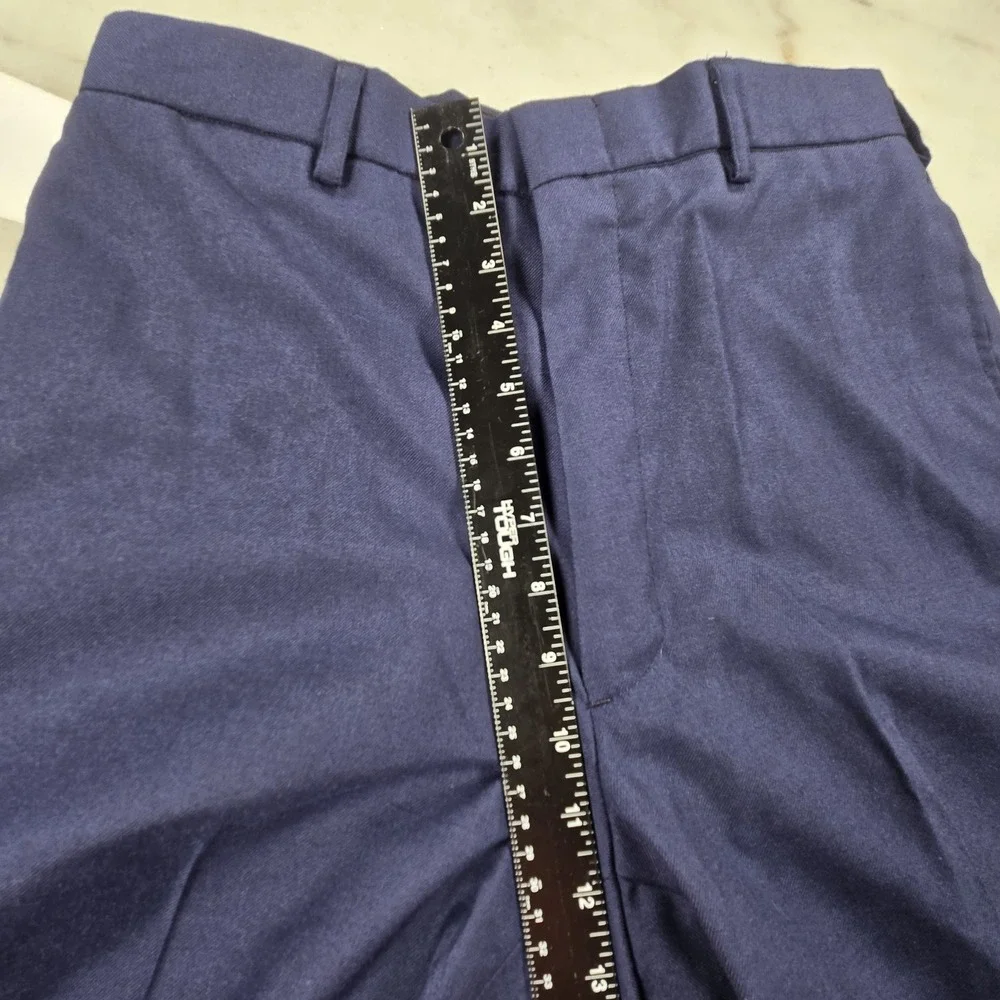 DLA Military Dress Trousers Men 31R Navy Blue Defense Logistics Agency Poly/Wool